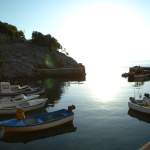 Beli - Hafenfoto am Morgen - Cres - Kroatien